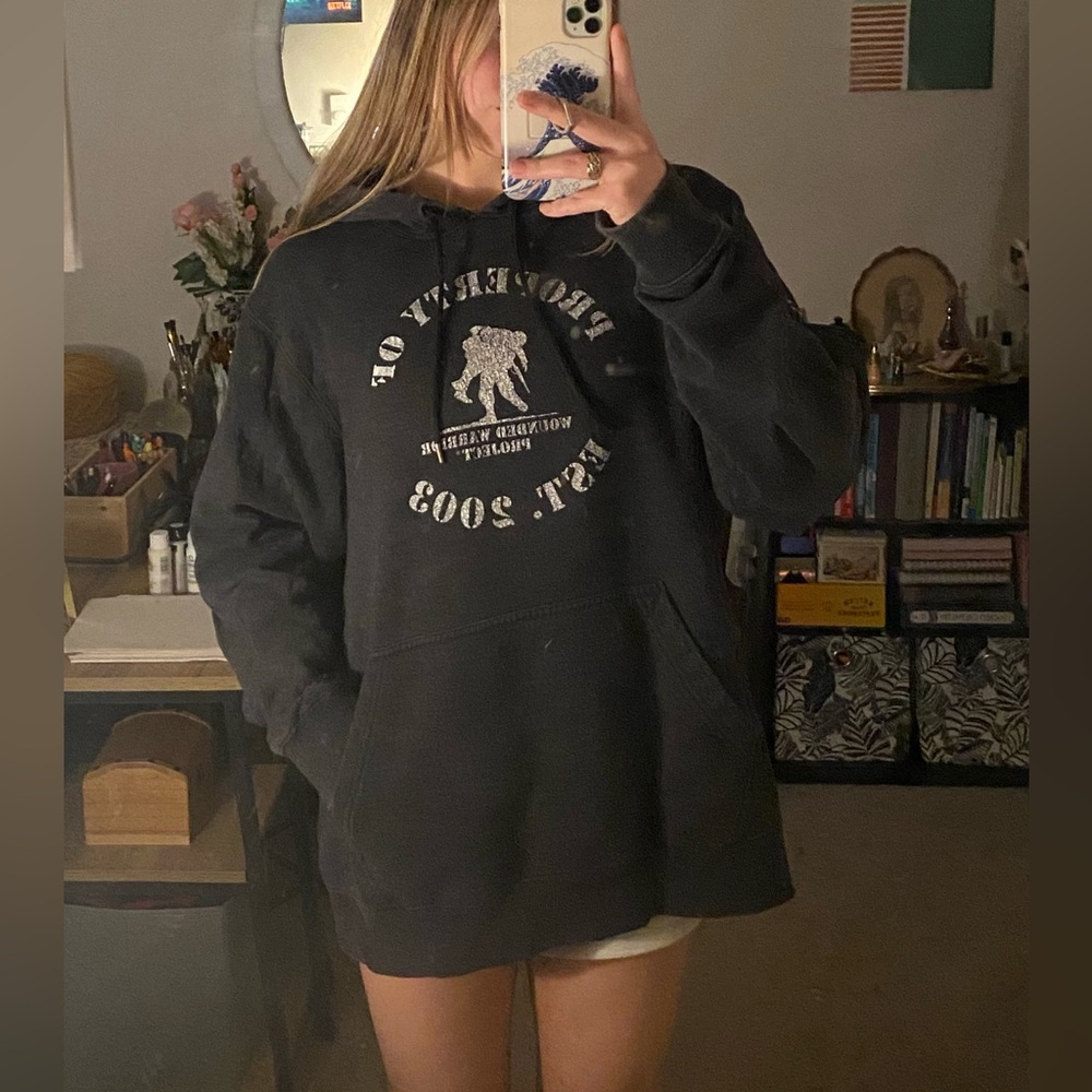 Dark Gray Under Armour property of wounded warrior project hoodie